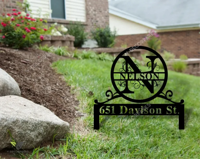Custom Garden Sign, Garden Sign, Personalized Garden Sign, Garden, Garden Stake, Garden Art, Metal Yard Art, Outdoor Sign, Address Plaque