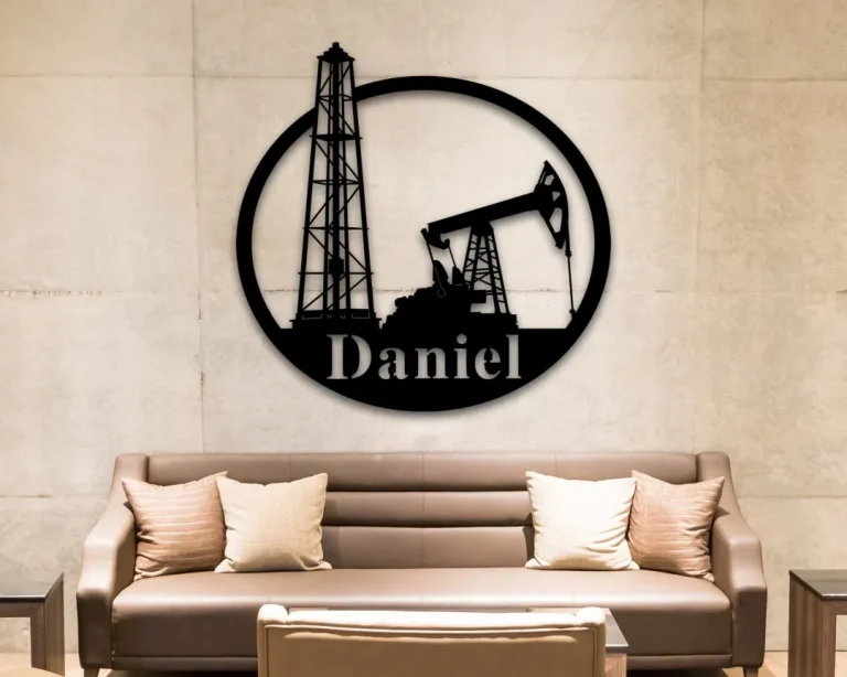 Custom Metal Name Sign, Oil Rig, Oil Field, Offshore Custom Sign ...