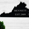 Personalized Virginia State Sign, Custom Metal Virginia State Sign, Virginia Sign, Commonwealth State.