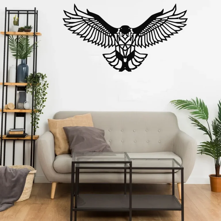 Metal Eagle Wall Art, Metal Wall Decor, Metal Wall Hangings, Home Living Room Decoration, Metal Eagle Decor, Birds Wall Art