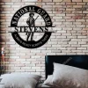 Personalized National Guard Gifts, National Guard Emblem, Personalized Metal Name Sign, Custom National Guard Name Sign, Military Retirement