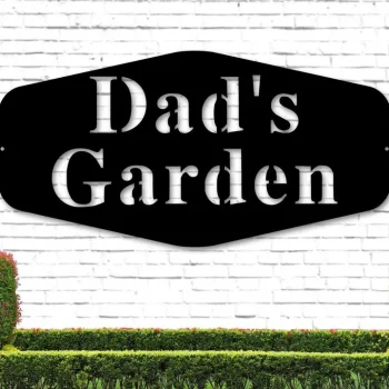 Dads Garden Sign, Gift For Dad, Custom Garden Sign, Gardener Gift, Personalized Garden Sign, Garden Decor, Garden, Metal Garden Sign, Yard