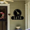 Giraffe Address Sign, Giraffe Metal Sign, Metal Animal Sign, Giraffe Decor, Address Signs, House Number Plaque, Metal Signs