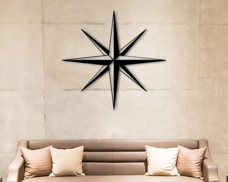 North Star Wall Art, North Star Wall Art, Metal Star For Wall, Vintage Metal Wall Art, Custom Rustic Stars, North Start Art, Unique Metal