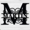 Personalized Family Name Metal Sign, Metal Name Sign, Metal Sign For Home, Metal Signs With Last Names, Front Porch Sign