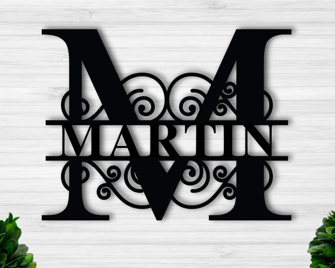 il_fullxfull.2445918905_m85b_1024x1024_2x_5d3d5d6b-0f51-40aa-965f-1a49a640ac3f.webp Personalized Family Name Metal Sign, Metal Name Sign, Metal Sign For Home, Metal Signs With Last Names, Front Porch Sign