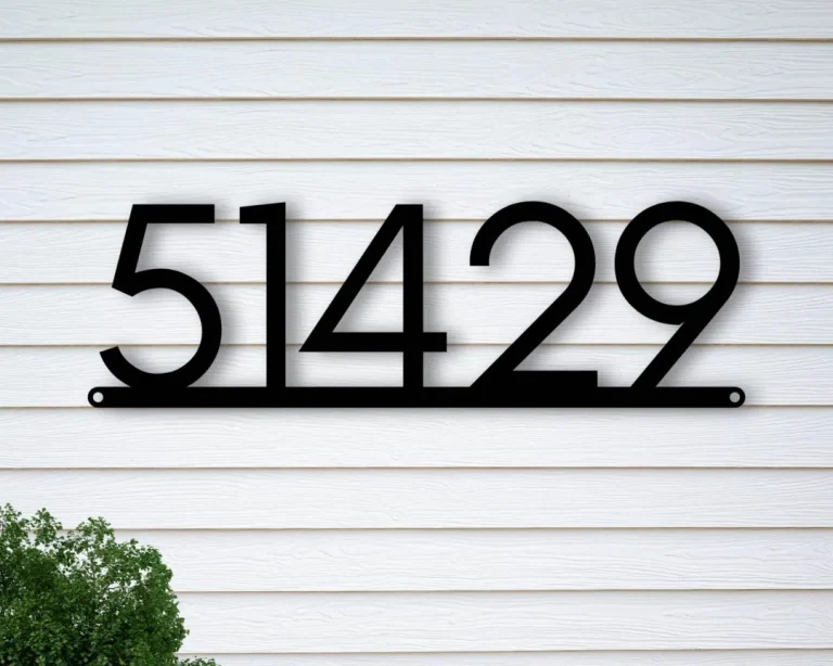 Porch Sign, Metal Address Sign, Modern Address Numbers, Metal Address Numbers, Custom Address Sign, Housewarming Gift,