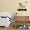 Personalized Metal Monkey Sign, Custom Monkey Sign, Kids Room Art, Nursery Decor, Safari Wall Art, Kids Room Decor
