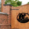 Metal Address And Name Sign For House, Address Plaque, Farm Gate Sign, Metal Address Numbers, Address Plaque, Front Porch Decor, Metal Signs