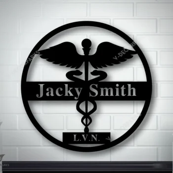 Personalized Metal Nurse Sign, Metal Health Care Sign, Custom Metal Nurse Sign, Personalized Nurse Sign, Custom Nurse House Decor