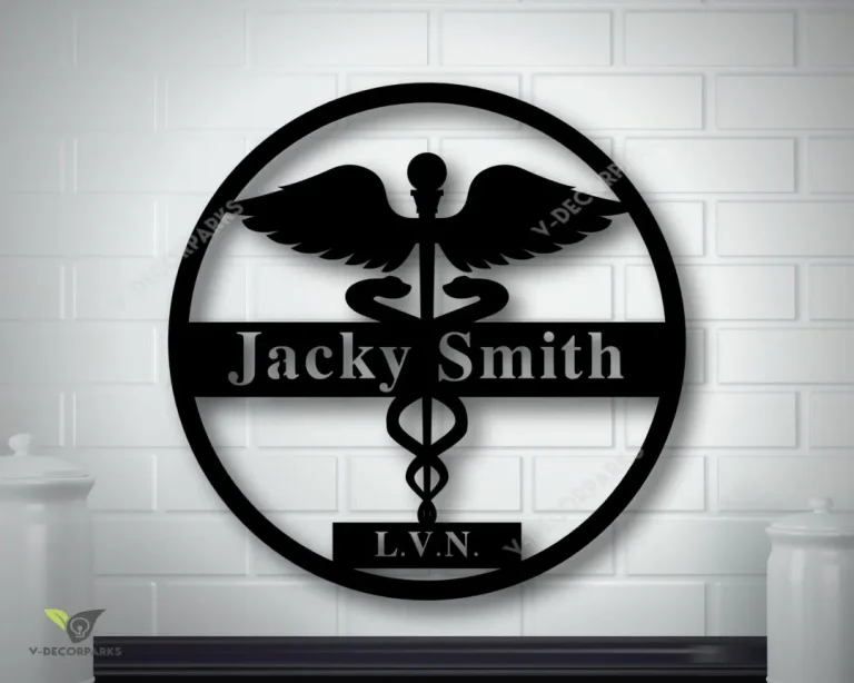 Personalized Metal Nurse Sign, Metal Health Care Sign, Custom Metal Nurse Sign, Personalized Nurse Sign, Custom Nurse House Decor