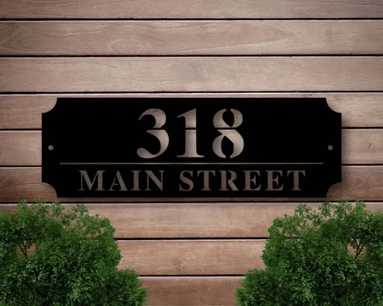 Metal House Numbers, House Number Plaque, Metal Address Numbers, Address Plaque, Front Porch Decor, Porch Signs, Metal Signs