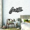 Faith Metal Sign, Metal Wall Art, Faith Sign, Metal Words, Metal Wall Decor, Metal Signs, Housewarming Gift