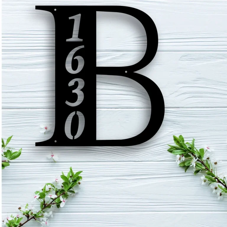 Metal House Numbers, House Number Plaque, Metal Address Numbers, Address Plaque, Front Porch Decor, Porch Signs, Metal Signs