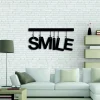 Smile Metal Sign, Metal Wall Art, Motivational Wall Decor, Friends Sign, Metal Words, Metal Wall Decor, Entryway Wall Art, Housewarming Gift