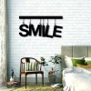 Smile Metal Sign, Metal Wall Art, Motivational Wall Decor, Friends Sign, Metal Words, Metal Wall Decor, Entryway Wall Art, Housewarming Gift