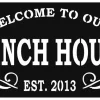 Welcome To Our Ranch House Sign Cut Metal Sign, Wall Decor Metal Sign, Home Decor Metal Art