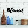 Blessed Metal Sign, Metal Wall Art, Blessed Sign, Metal Words, Metal Wall Decor, Metal Signs, Housewarming Gift