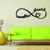 Personalized Infinity Symbol, Infinity Sign Name, Infinity Metal Sign, Infinity Sign Containing Names, Metal Wall Art Decor