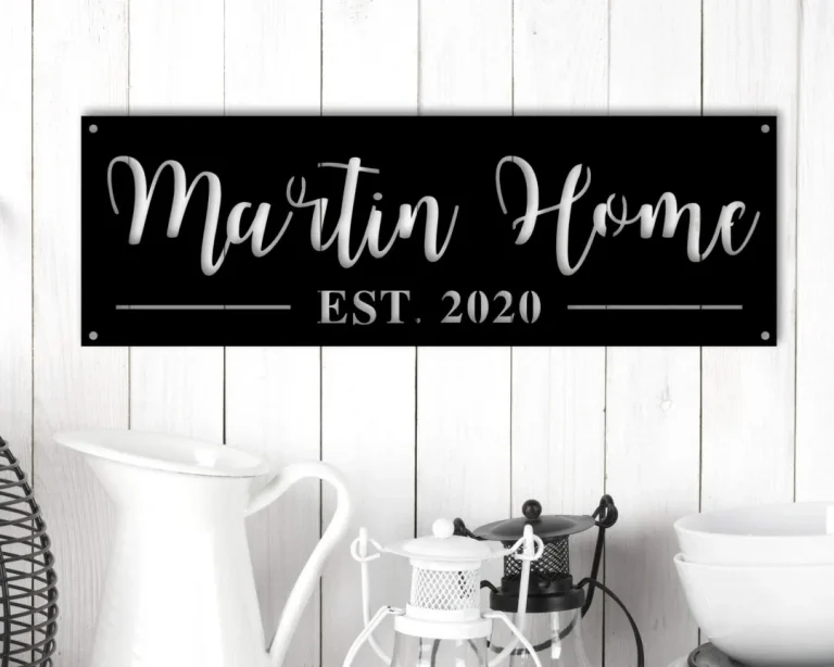 Custom Metal Sign, Personalized Metal Sign, Metal Signs Personalized, Outdoor Signs, Family Name Sign Metal, Last Name Metal Sign, Est Sign