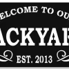 Welcome To Our Backyard Sign Cut Metal Sign, Wall Decor Metal Sign, Home Decor Metal Art