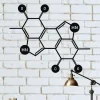 Metal Wall Decor, Melanin Molecule, Metal Wall Art, Science Art, Biology Chemistry Art, Wall Hangings, Chemistry Wall Decor