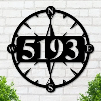 Metal Address Sign For House - Address Signs - House Number Plaque - Custom Metal Address Sign - Address Plaque - Metal Signs