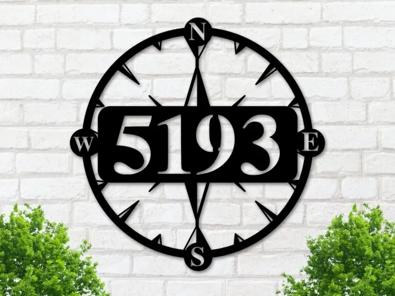 Metal Address Sign For House - Address Signs - House Number Plaque - Custom Metal Address Sign - Address Plaque - Metal Signs