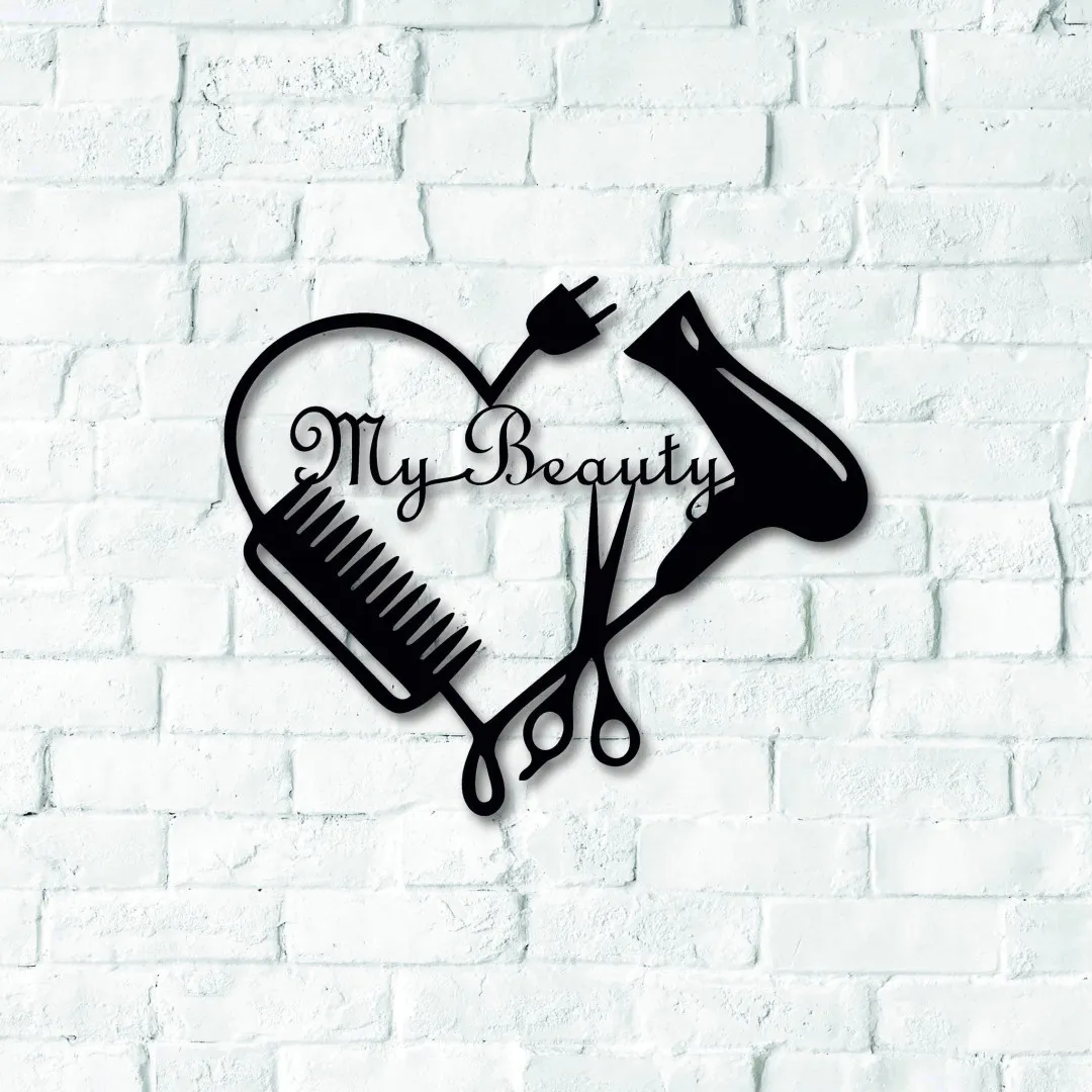 il_fullxfull.2585115851_mt2k_1024x1024_2x_21243d54-abc3-4786-ae4c-69f1121c46f5.webp Metal Salon Sign, Custom Beauty Salon Sign, Metal Hair Salon Sign, Custom Business Decor, Hair Stylist Gift, Scissors Clippers Comb Name