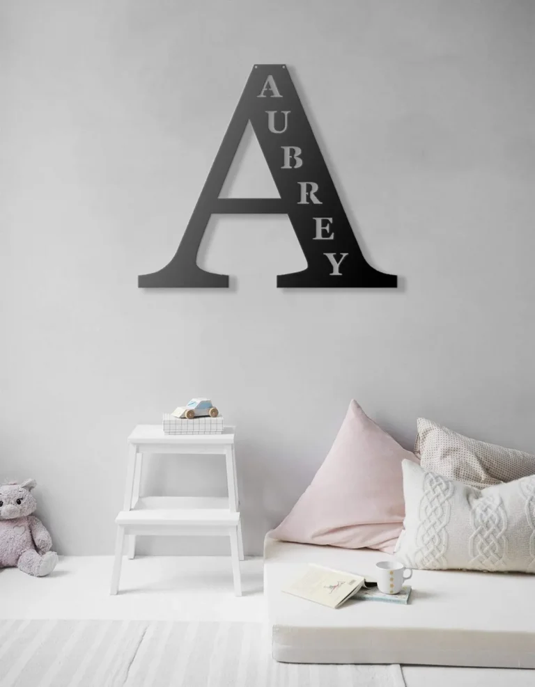 Nursery Name Sign, Nursery Wall Art, Baby Girl, Name Sign, Baby Shower Gift, Baby Boy Gift