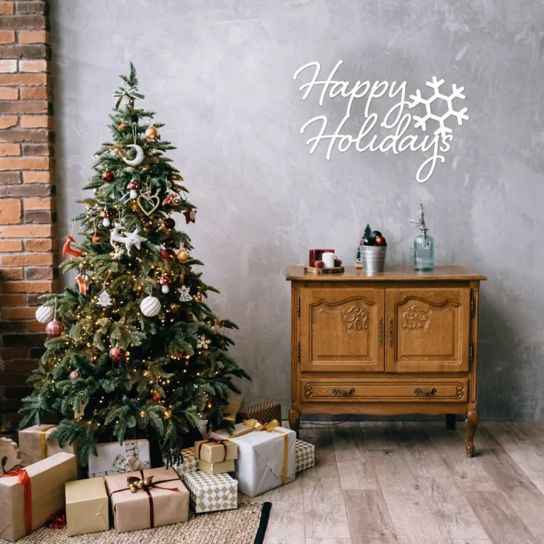 Happy Holidays, Happy Holidays Metal Sign, Metal Sign, Holiday Signs, Christmas Signs, Holiday Decor, Metal Sign