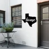 Texas Home Outline Cut Metal Sign, Wall Decor Metal Sign, Home Decor Metal Art