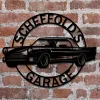 Custom Garage Metal Sign, Custom Retro Car Wall Art, Custom Metal Garage Sign, Metal Wall Sign, Metal Wall Art, Custom Named Garage Decor