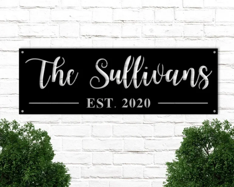 Custom Metal Sign, Personalized Metal Sign, Metal Signs Personalized, Outdoor Signs, Family Name Sign Metal, Last Name Metal Sign, Est Sign