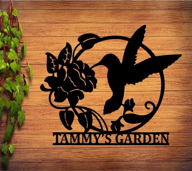 Personalized Garden Metal Art, Outdoor Metal Art, Garden Metal Art, Garden Sign, Outdoor Home Decor, Custom Garden Sign