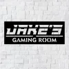 Personalized Gaming Room Sign, Bedroom Metal Art, Video Games Home Decor, Childrens Gift, Metal Wall Art