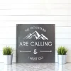 The Mountains Are Calling & I Must Go Metal Art, Mountain Art, Mountain Wall Art, Wall Decor, Metal Wall Art, Rustic Wall Art