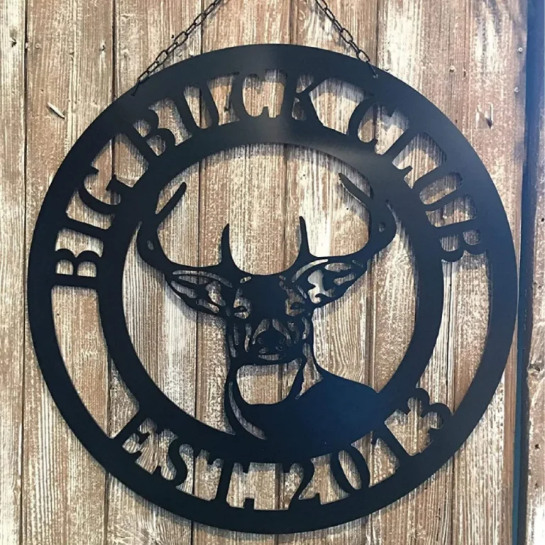 Hunter Gifts For Husband Or Dad, Custom Family Name Wall, Door Decor, Man Cave Hunting Sign, Birthday, Fathers Day, Christmas