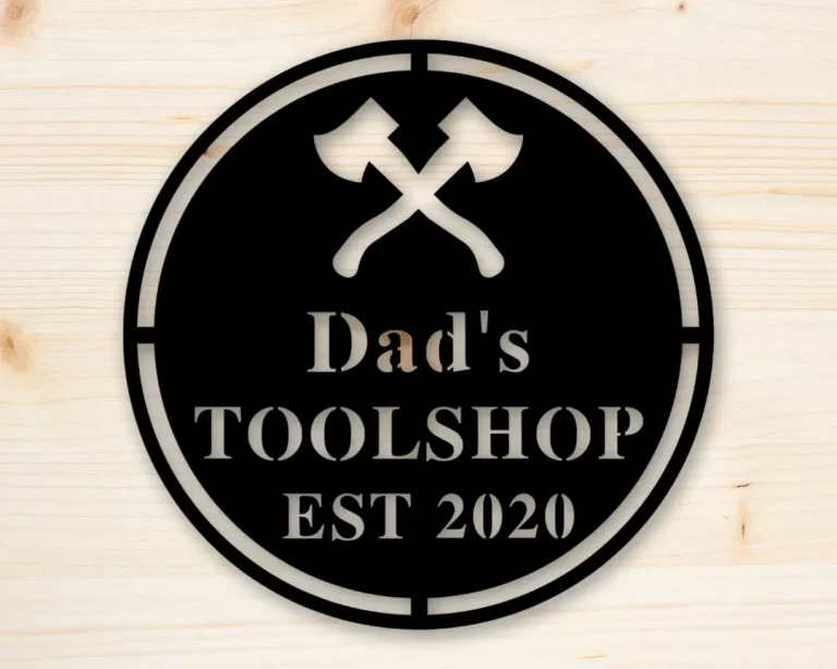 Personalized Sign, Garage Decor, Office, Tool Shed, Gift For Dad, Gift For Him, Gift For Her, Custom Metal Garage Sign, Sign