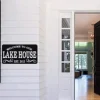 Welcome To Our Lake House Sign Cut Metal Sign, Wall Decor Metal Sign, Home Decor Metal Art