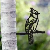 Metal Blue Jay Silhouette - Birds Of A Feather - Rustic Outdoor Home & Garden Decor - Housewarming Gift - Made In Usa