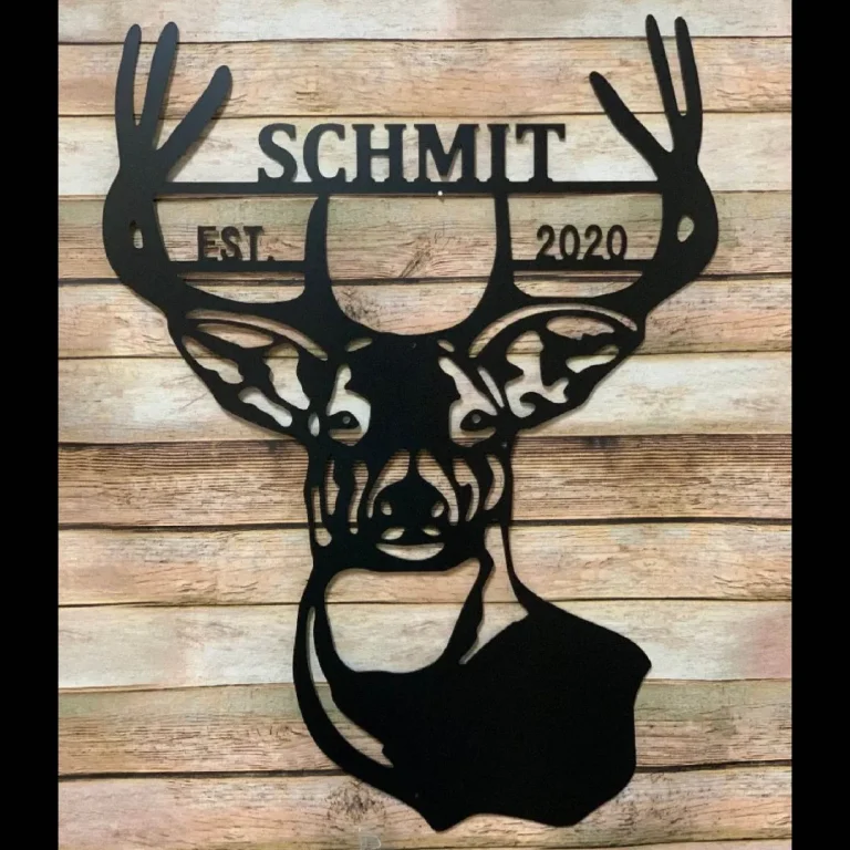 Valentines Day Gift For Him, Hunting Gifts For Men, Home Decor For The Man Cave, Custom Deer Signs For The Hunter, Acm Metal Decor