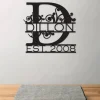 Metal Sign, Metal Letter Sign, Family Name Sign, Family Sign, Circle Sign, Last Name Sign