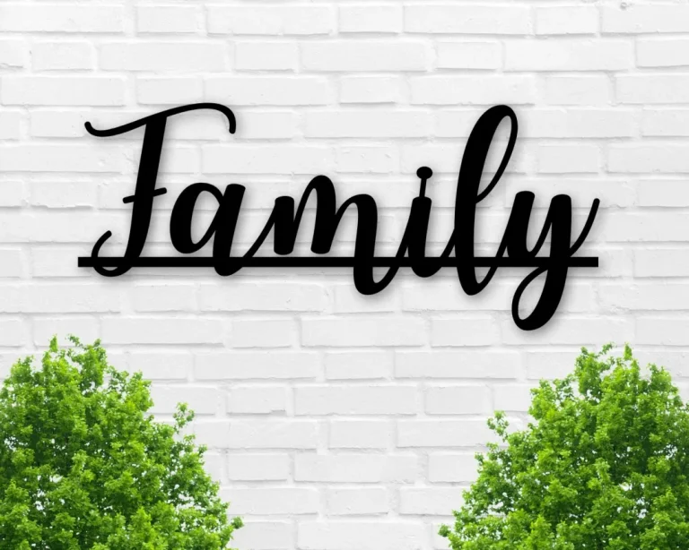 Family Metal Sign, Housewarming Gift, Metal Family Sign, Gift For Her, Metal Sign, Custom Christmas Gift, Rustic Decor, Custom Holiday Gift
