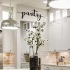 Pantry Script Sign Cut Metal Sign, Wall Decor Metal Sign, Home Decor Metal Art