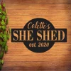 Personalized She Shed Metal Art, Outdoor Metal Sign, She Shed Metal Art Sign, Outdoor Home Decor, She Shed Garden Sign, Home Decor