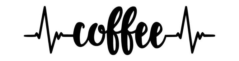Coffee Heartbeat Metal Sign Cutout, Cut Metal Sign, Wall Metal Art