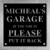 Personalized Sign, Garage Decor, Office, Tool Shed, Gift For Dad, Gift For Him, Gift For Her, Custom Metal Garage Sign, Sign