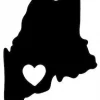 Maine State Ornament Cut Metal Sign, Wall Decor Metal Sign, Home Decor Metal Art