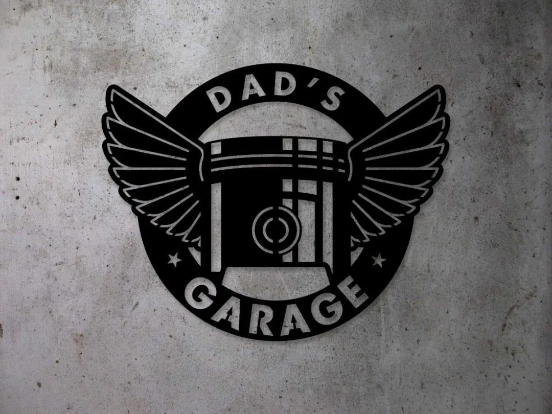 il_fullxfull.2674415405_aab9_1024x1024_2x_e57c479e-3c3d-461d-a9d7-6501640de57d.webp Garage Sign, Automotive Sign, Metal Sign, Custom Metal Sign